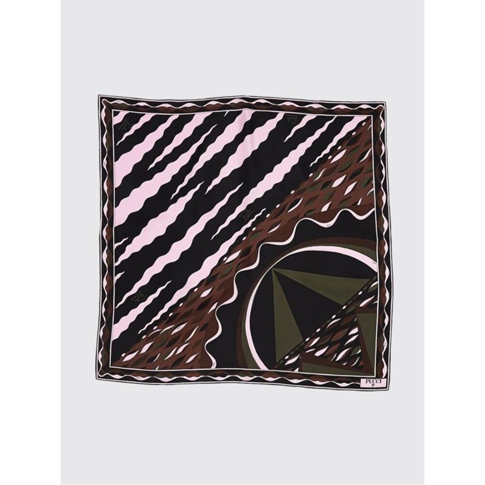 Pucci Women Square Silk Foulard Pucci With Abstract Print And Logo